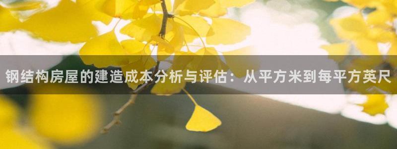 富联娱乐版权所有：钢结构房屋的建造成本分析与评估：从平方米到每平方英尺