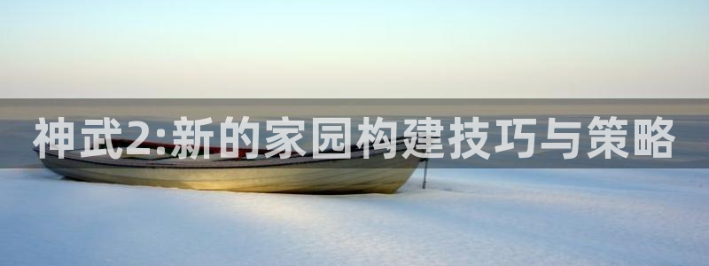 富联娱乐代理是谁做的啊：神武2:新的家园构建技巧与策略