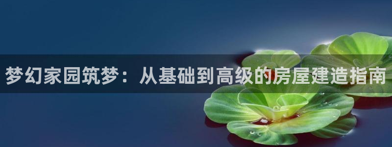 富联娱乐注册量判官333OO：梦幻家园筑梦：从基础到高级的房屋建造指南