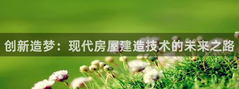 富联娱乐丈六七五一38：创新造梦：现代房屋建造技术的未来之路