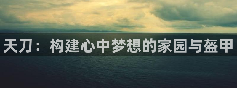 富联娱乐注册登录失败：天刀：构建心中梦想的家园与盔甲