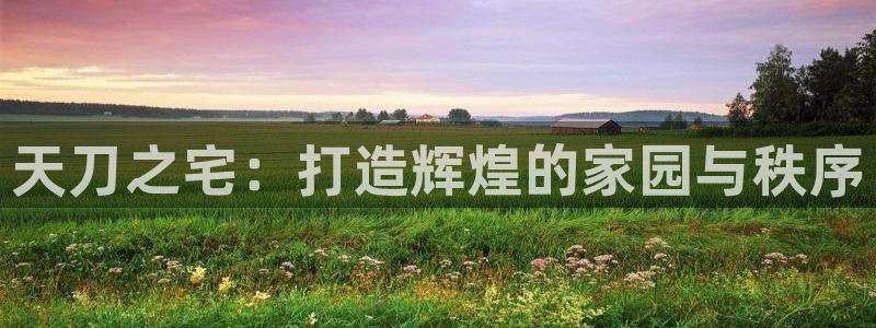 富联2娱乐平台注册：天刀之宅：打造辉煌的家园与秩序