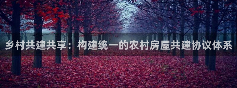 富联娱乐平台注册：乡村共建共享：构建统一的农村房屋共建协议体系