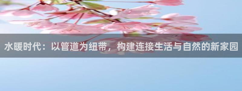 富联娱乐招商右判官333OO：水暖时代：以管道为纽带，构建连接生活与自然的新家园