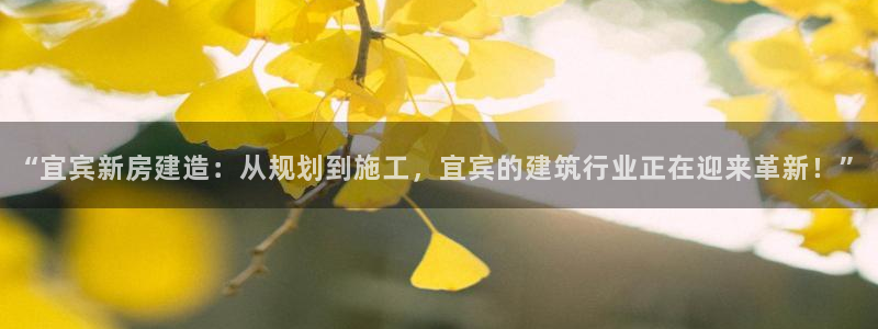 富联娱乐开户流程图片：“宜宾新房建造：从规划到施工，宜宾的建筑行业正在迎来革新！”