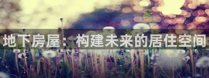 富联娱乐代理怎么样了：地下房屋：构建未来的居住空间