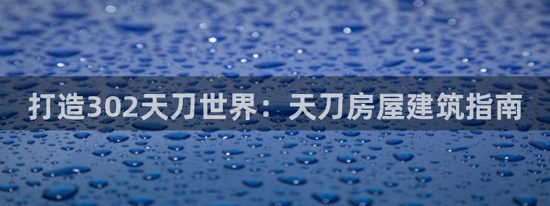 富联娱乐账号注册：打造302天刀世界：天刀房屋建筑指南