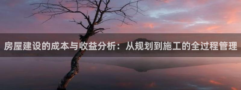 富联2娱乐注册地址查询：房屋建设的成本与收益分析：从规划到施工的全过程管理