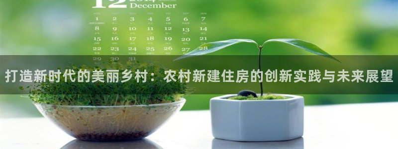 富联娱乐代理怎么样了：打造新时代的美丽乡村：农村新建住房的创新实践与未来展望