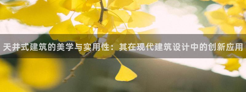 富联娱乐曼谷快三怎么样：天井式建筑的美学与实用性：其在现代建筑设计中的创新应用